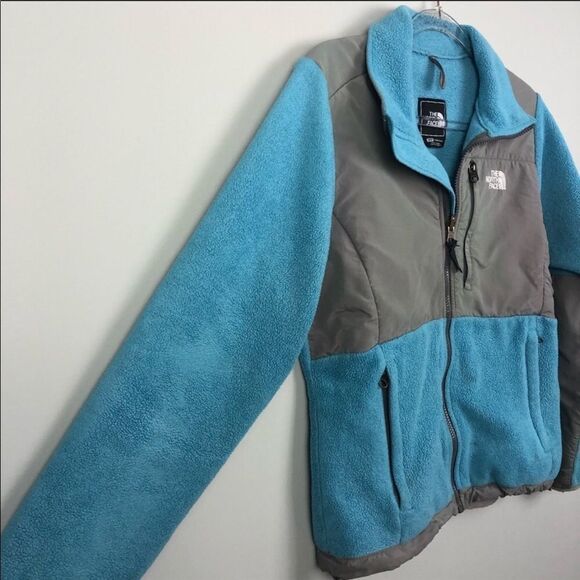 THE NORTH FACE | Blue/Gray Denali Jacket Sz Small - Picture 2 of 7